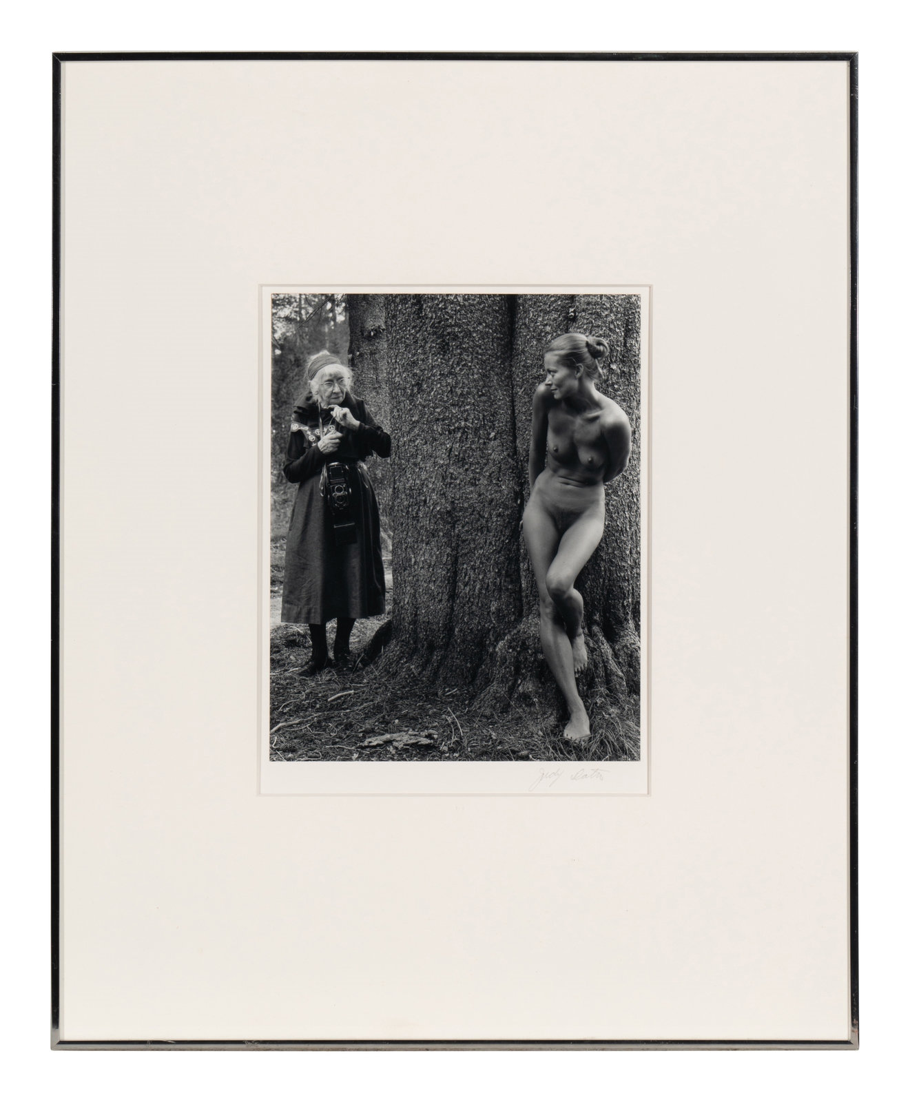 Artwork by Judy Dater, Imogen and Twinka at Yosemite, Made of Gelatin silver print