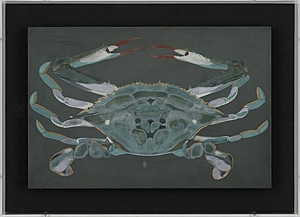 Artwork by Takeshi Kinoshita, crab, Made of ink and color on papers