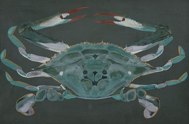 Artwork by Takeshi Kinoshita, crab, Made of ink and color on papers