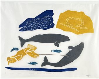 The Legend Of The Old Grandmother Being Taken By The White Whale - Annie Amamatuak