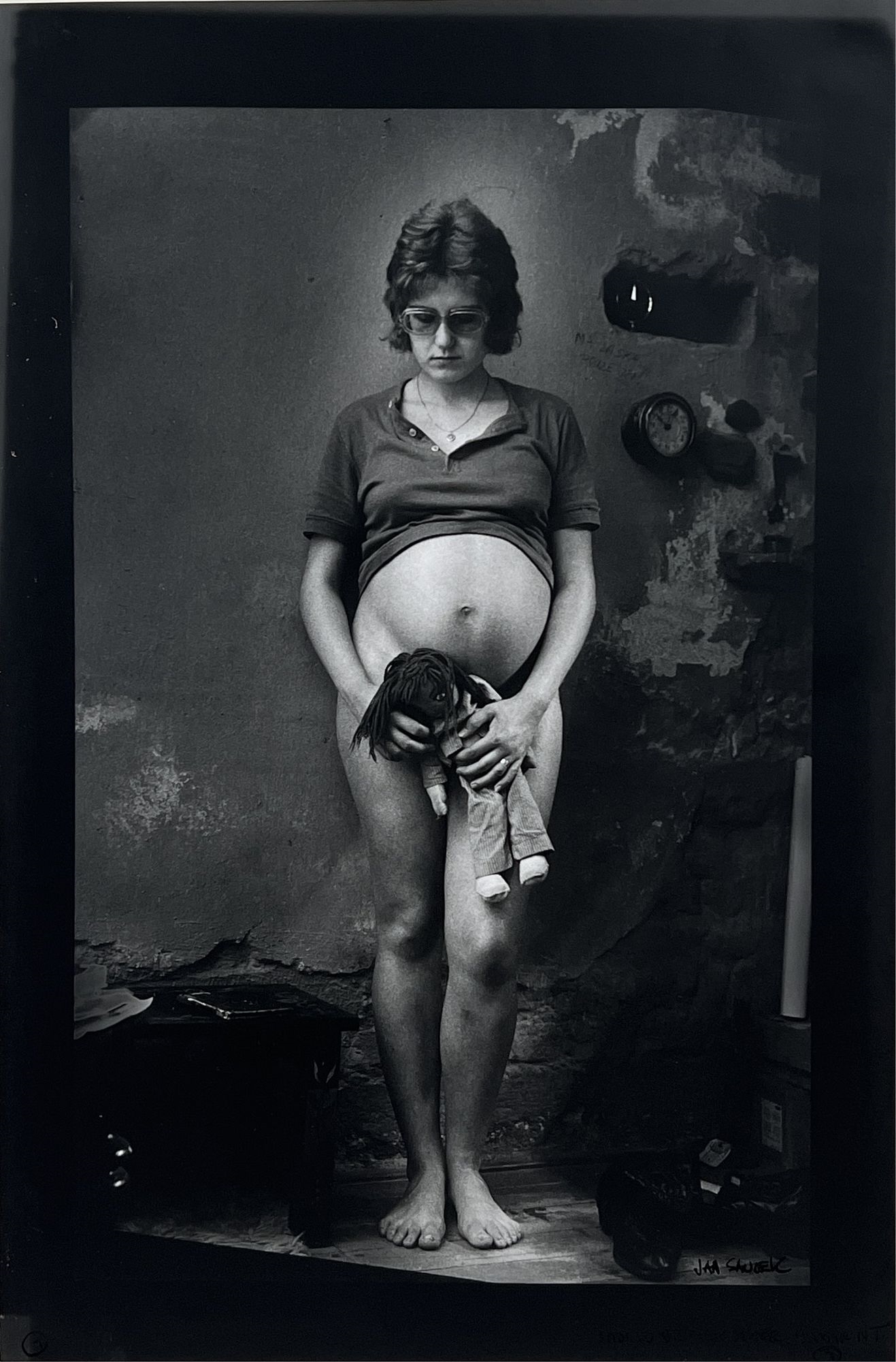 Pregnant Woman by Jan Saudek