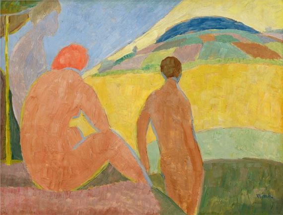 Naked Women in the Sun by Alois Bílek, circa 1915