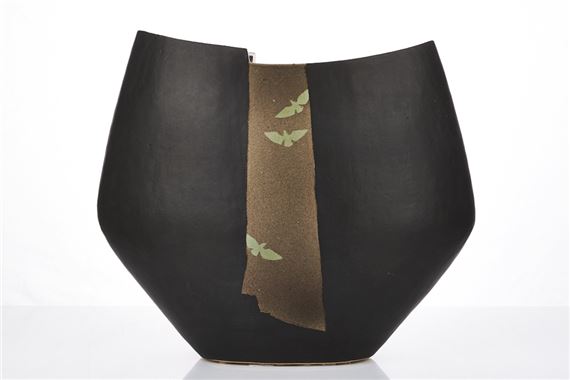 Large Ikebana Vase by Hiroe Swen, circa 1980