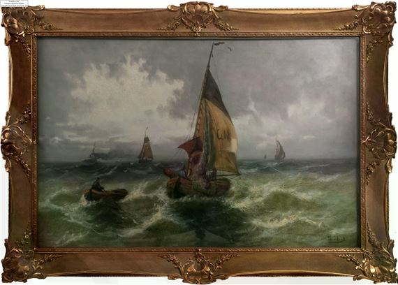 Stürmische See by G. Seifert, 20th c.