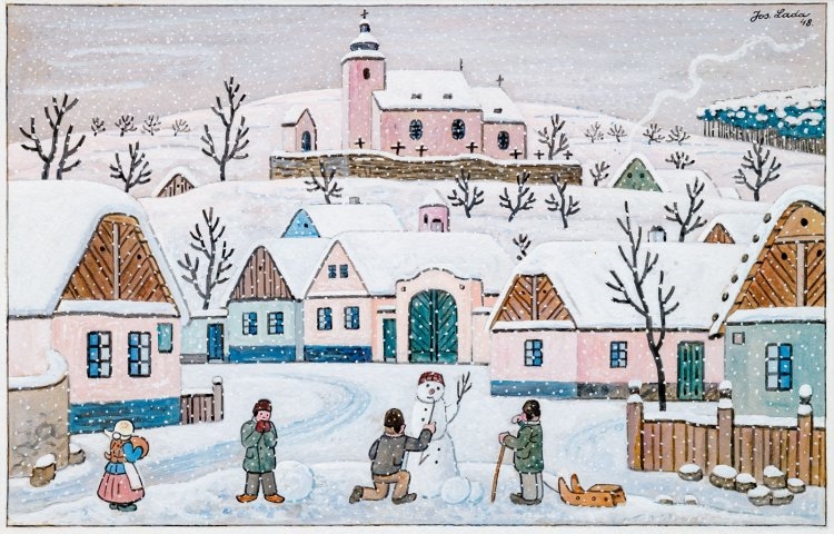 Winter by Josef Lada, 1948