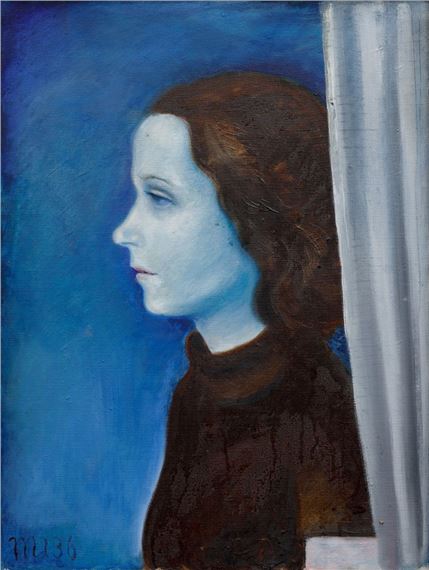 Portrait of the Artist's Wife by Otakar Mrkvička, 1936