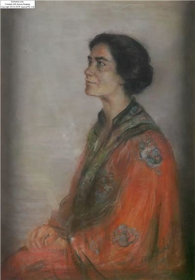 Portrait of Miss Lucy Mary Silcox by Dorothy Loftus, 1862