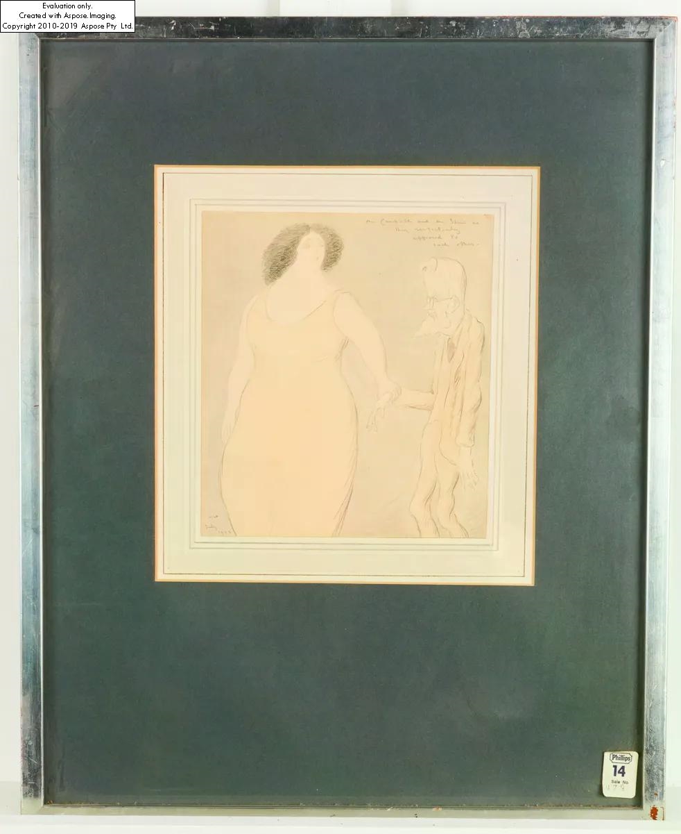 Sir Max Beerbohm | Mrs. Campbell and Mr. Shaw as they respectively ...