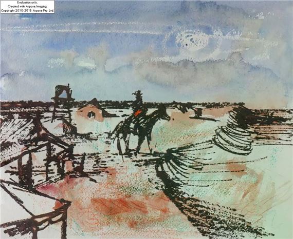 Sidney Nolan | Bushranger and Homestead (2004) | MutualArt