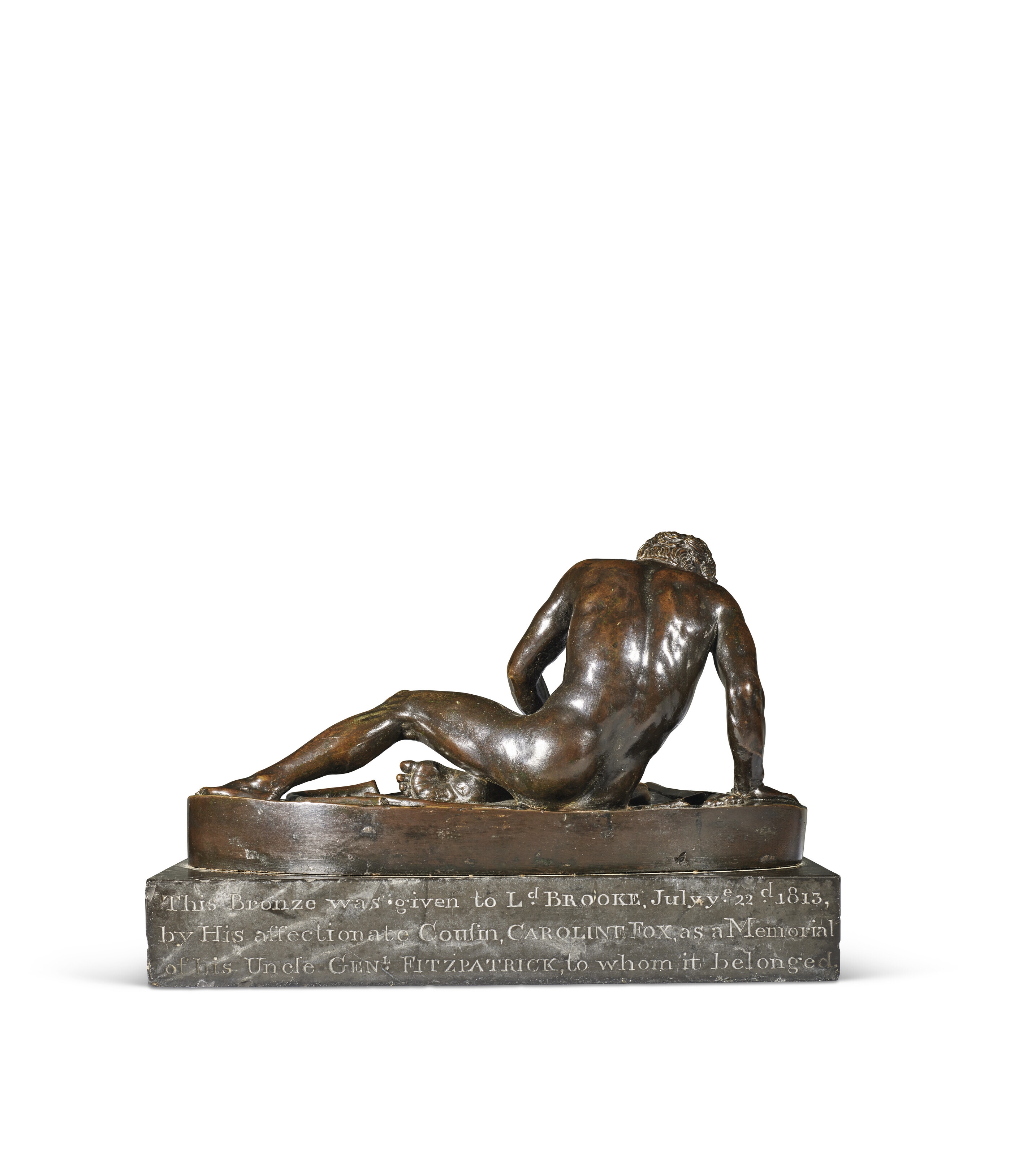 Artwork by Giacomo Zoffoli, Giovanni Zoffoli, A PATINATED-BRONZE FIGURE OF THE DYING GAUL, Made of PATINATED-BRONZE
