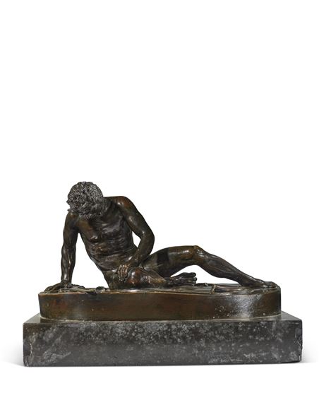 A PATINATED-BRONZE FIGURE OF THE DYING GAUL - Giacomo Zoffoli