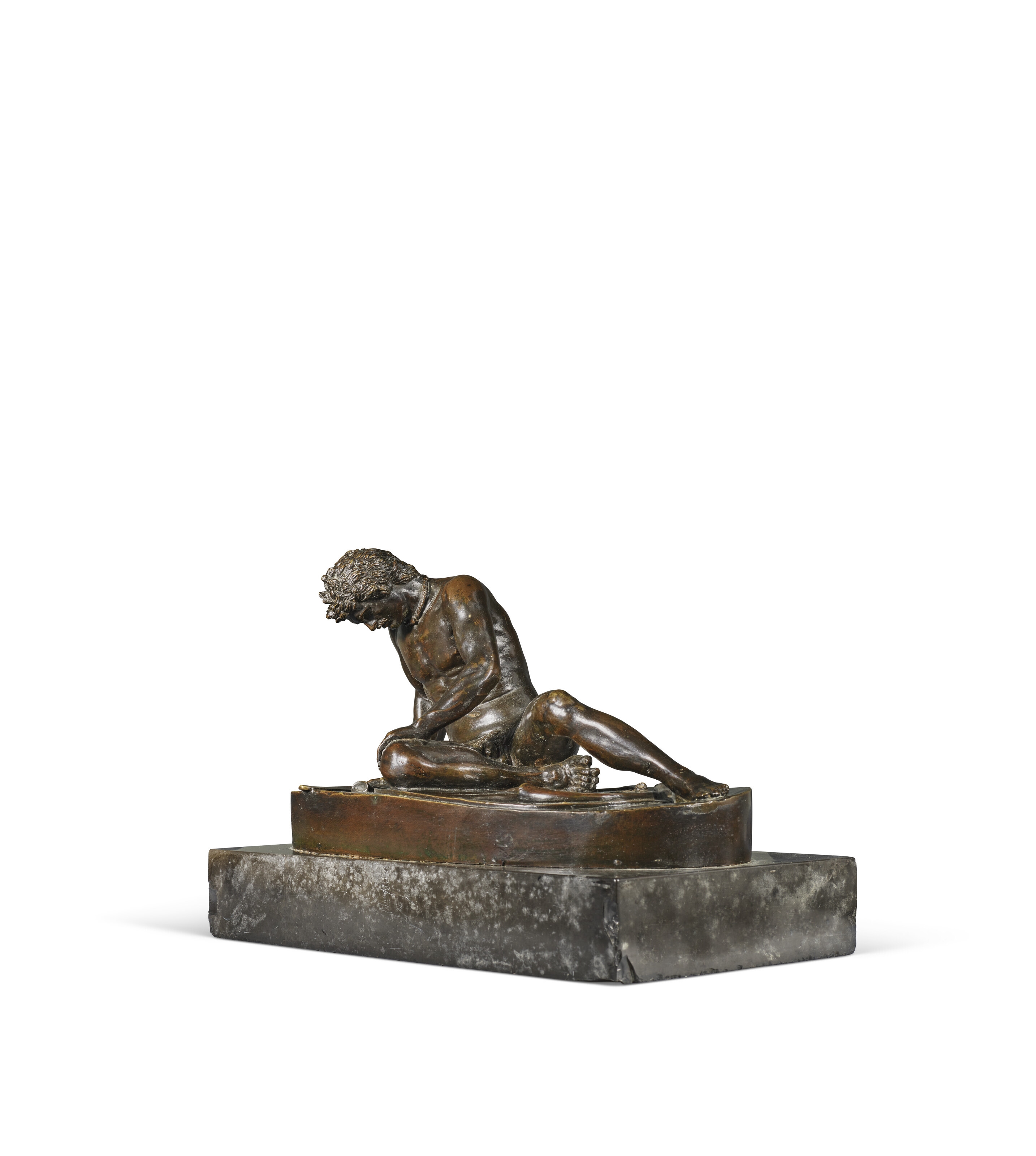 Artwork by Giacomo Zoffoli, Giovanni Zoffoli, A PATINATED-BRONZE FIGURE OF THE DYING GAUL, Made of PATINATED-BRONZE