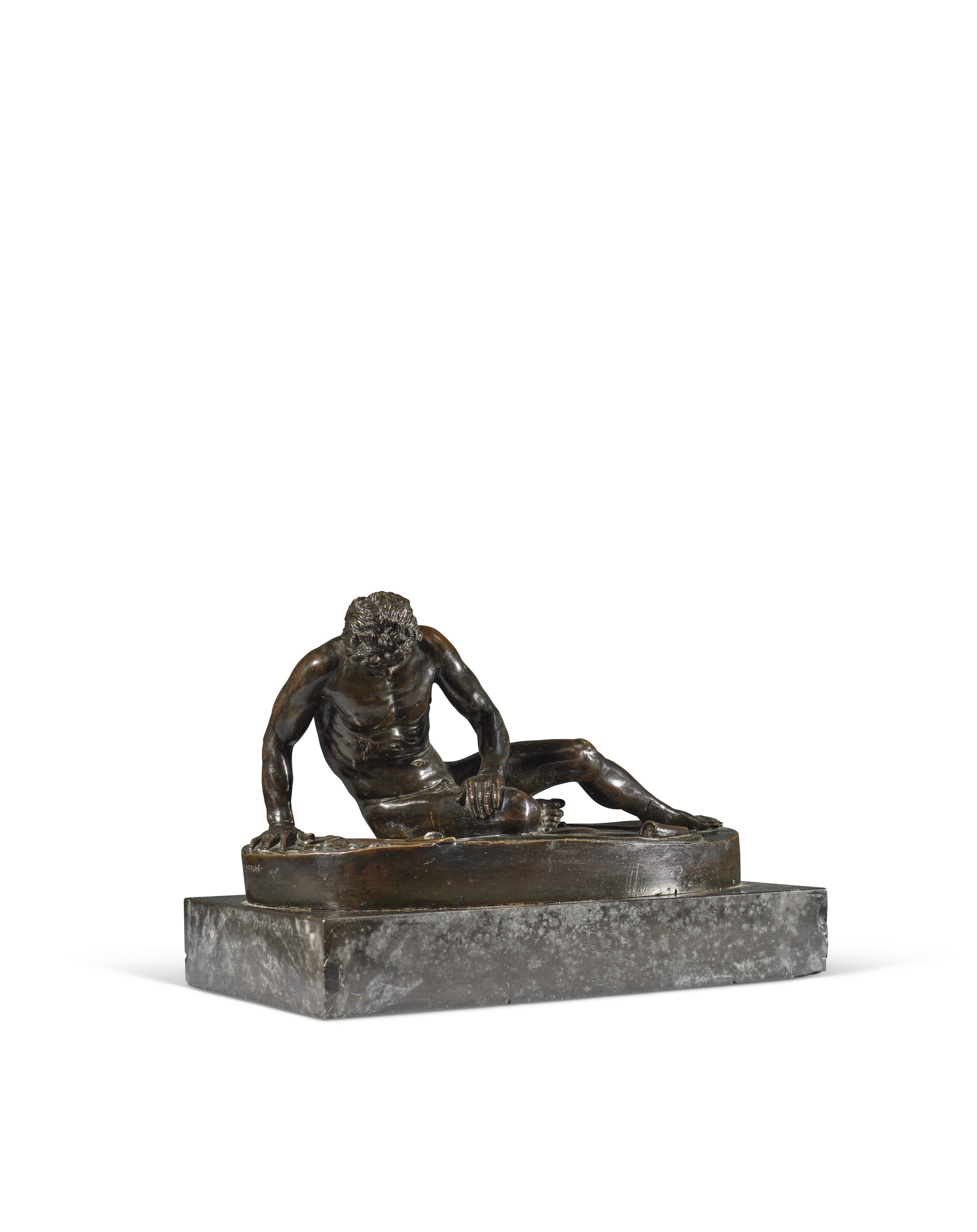 Artwork by Giacomo Zoffoli, Giovanni Zoffoli, A PATINATED-BRONZE FIGURE OF THE DYING GAUL, Made of PATINATED-BRONZE