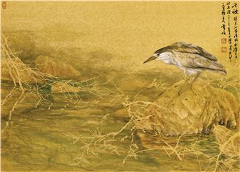 Heron by the Stream - Cao Jun
