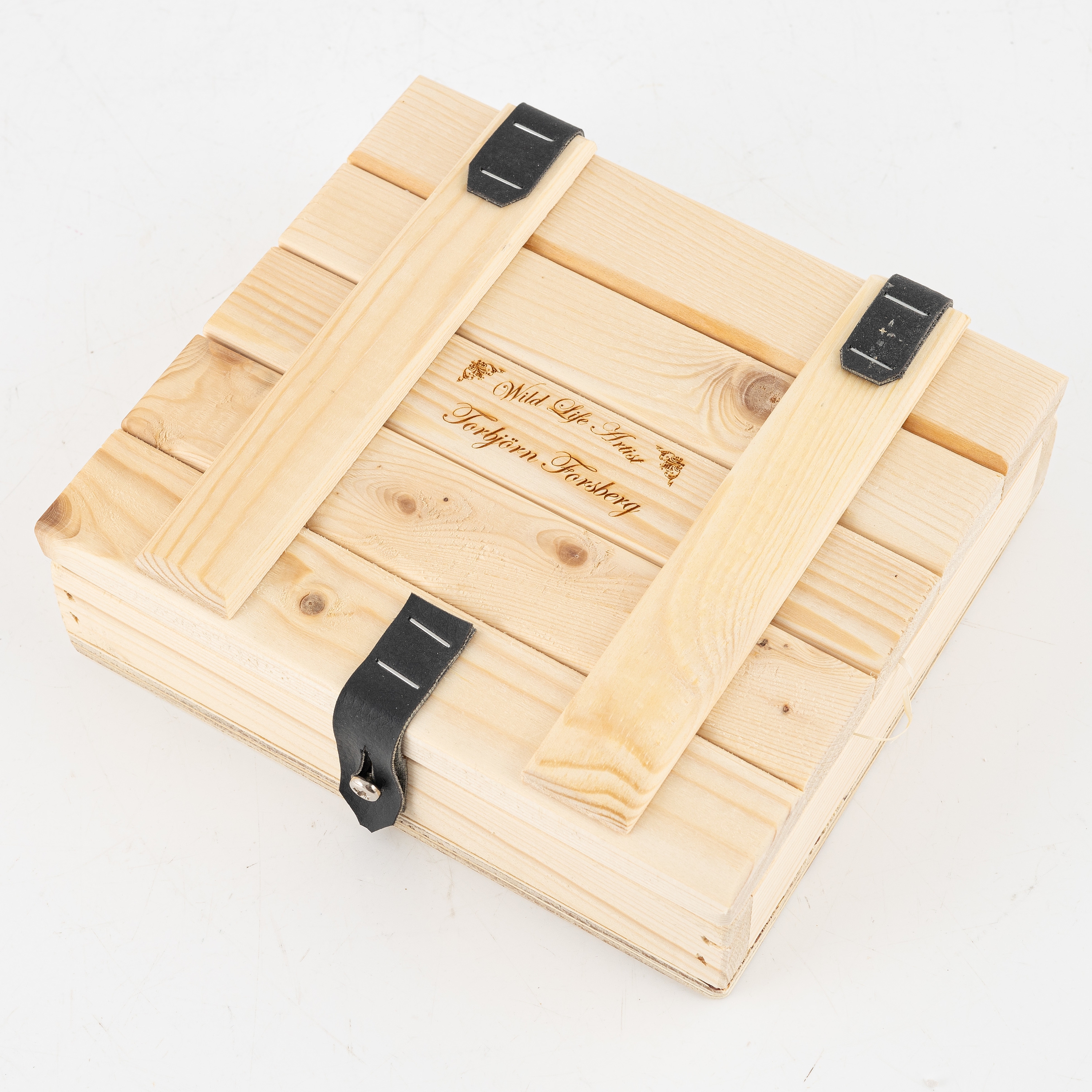 Artwork by Torbjörn Forsberg, A wolfs footprint, Made of Bronze, gold- and green patina