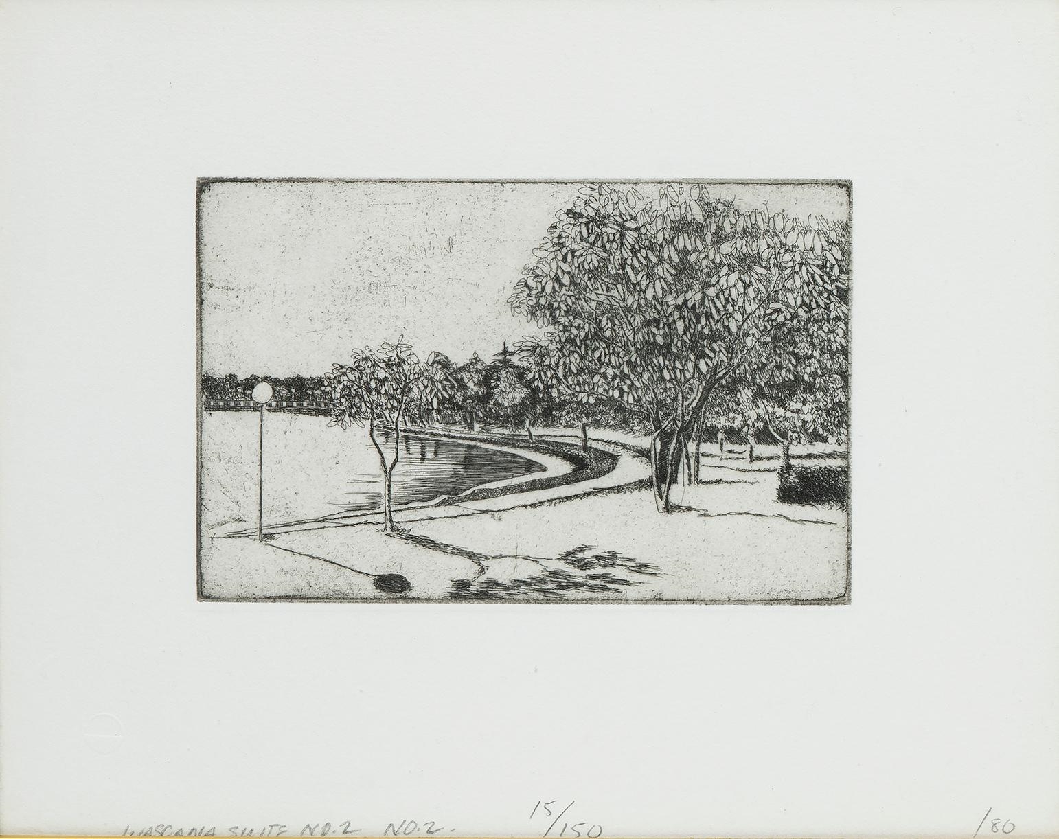 Artwork by Maureen Hodgins, Wascana Suite No.2 Images #1, #2 and #3, Made of etchings on paper