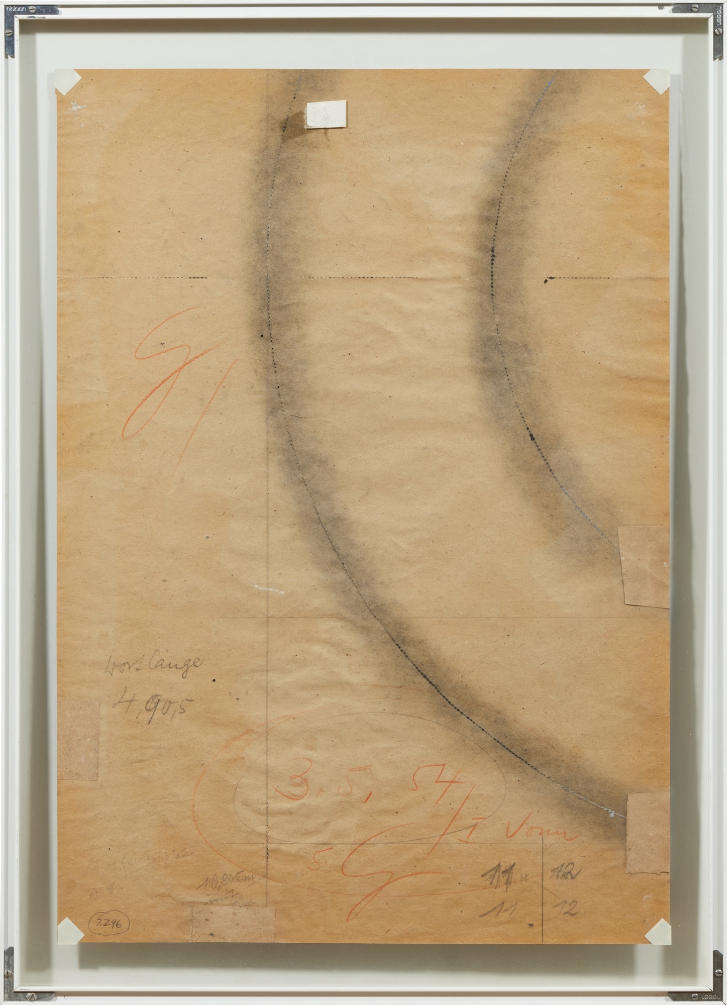 Artwork by Hermann Glöckner, Profile mit Farbflecken & Profile Schwarz & Profile vor blauem Grund, Made of tempera on paper