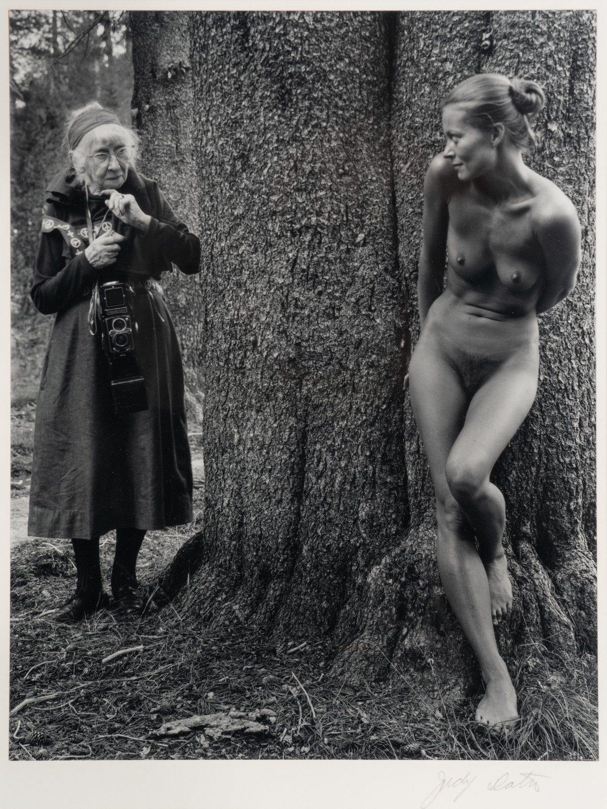 Artwork by Judy Dater, Imogen and Twinka at Yosemite, Made of Gelatin silver print