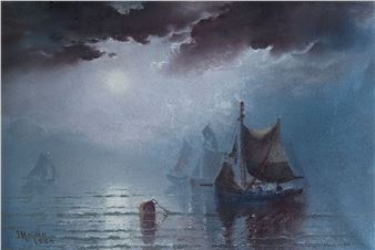 Moonlight, Douglas Bay, Isle Of Man - James Albert Holden