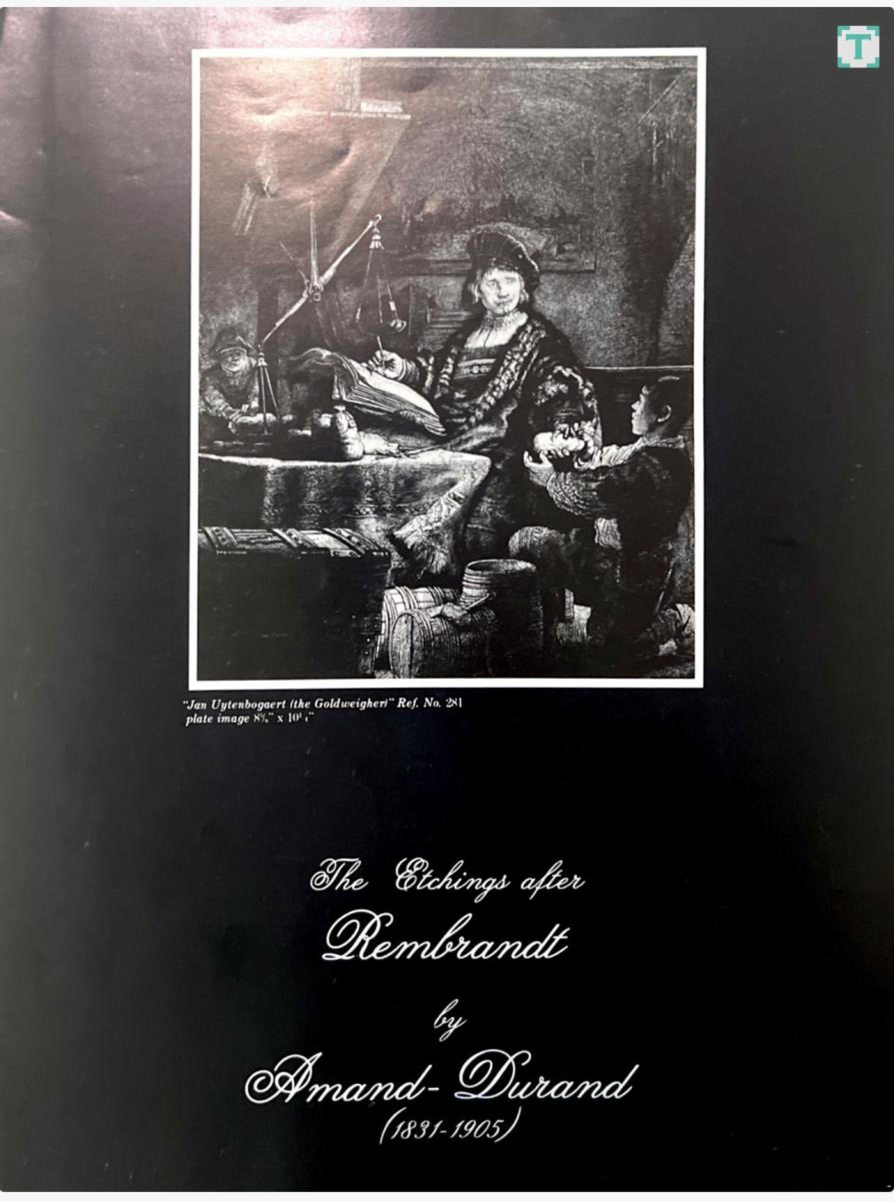 Artwork by Amand Durand, Amand Durant After Rembrandt Bust Etching, Made of Etching
