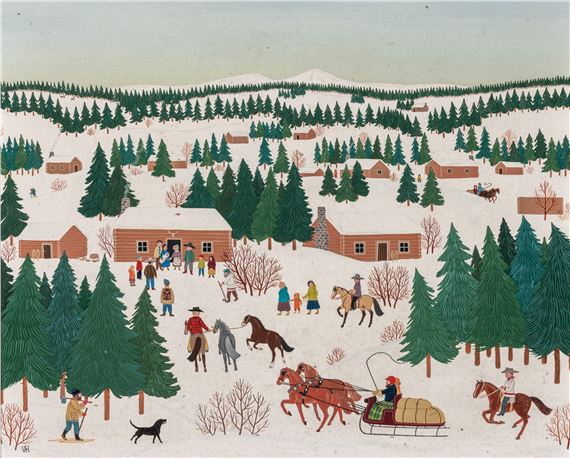 NATIVITY IN THE CARIBOO, B.C. CANADA by Vincent Haddelsey