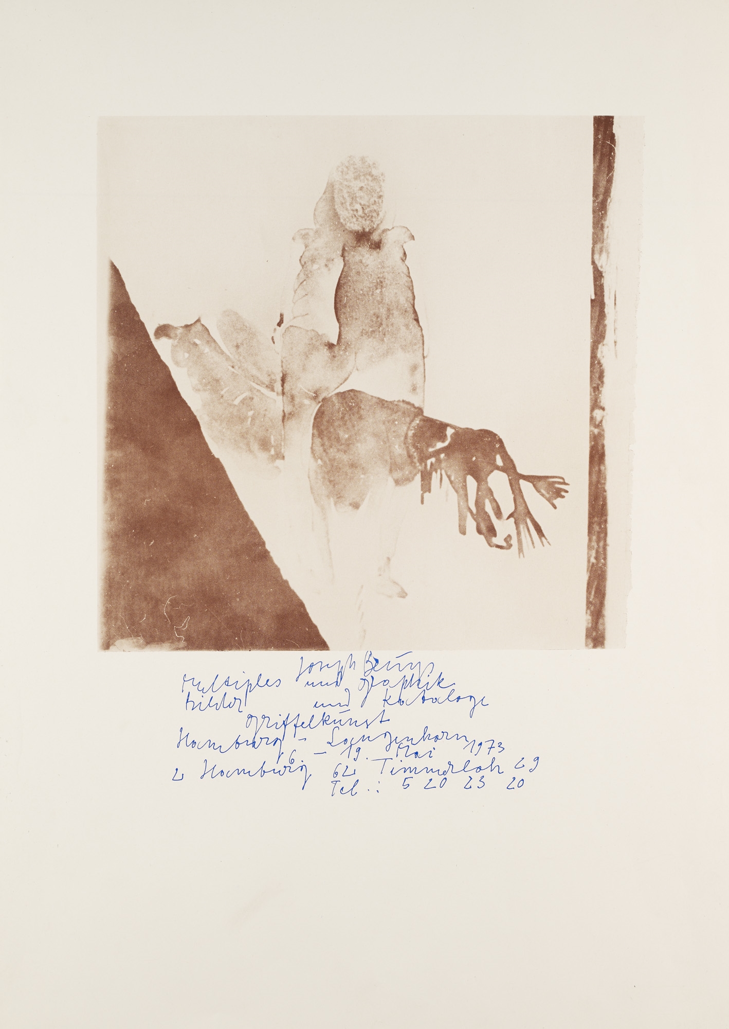 Plakat für die Griffelkunst by Joseph Beuys, 1973