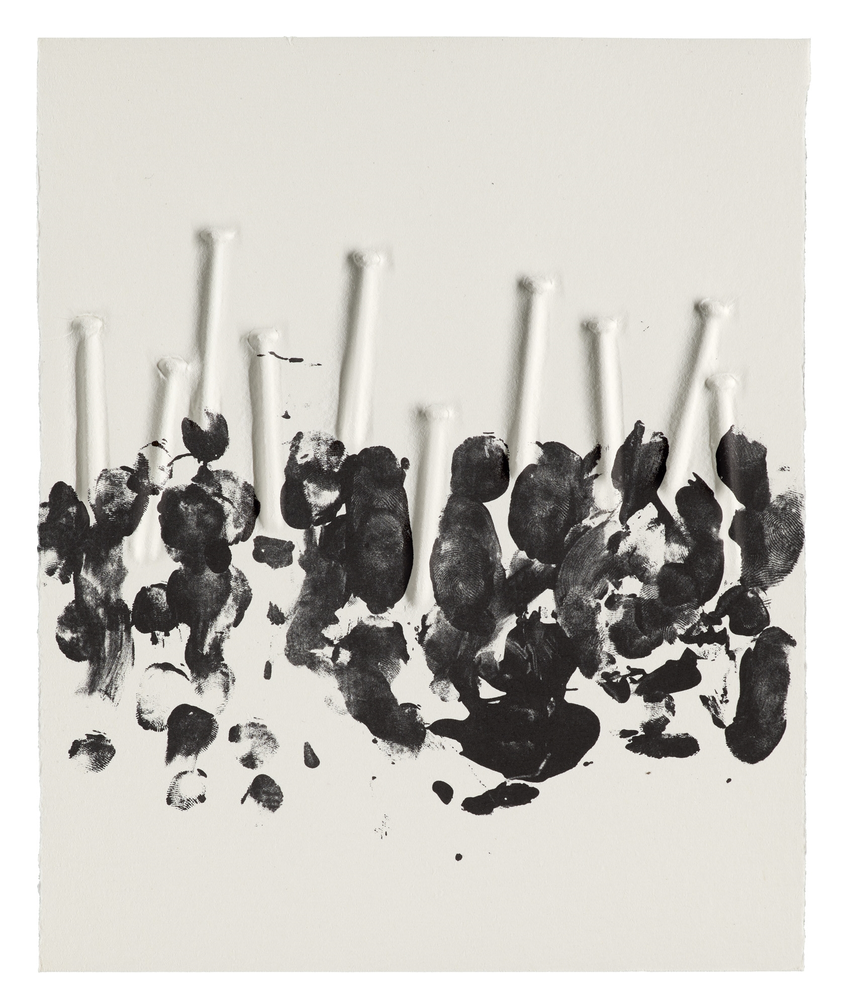 Günther Uecker | 1 Lithographie mit Prägedruck aus: Kein Fehler im ...