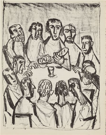 Untitled - aus: Das Evangelium nach Matthäus by Otto Dix, 1960