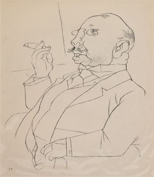 Hausherr by George Grosz, 1921