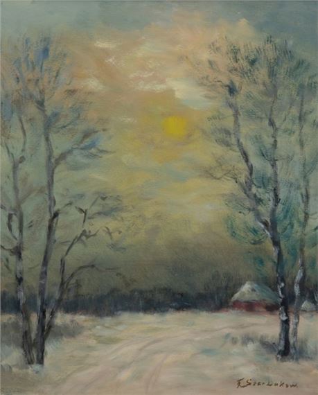 Moorkate im Winter by Fedor Szerbakow