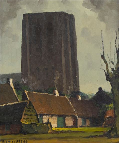 Church in Lissewege by Piet Lippens