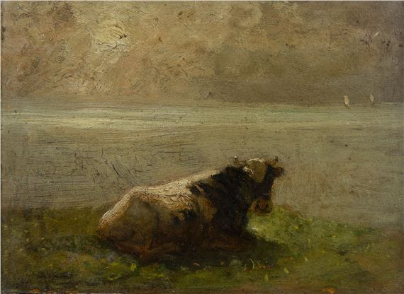 Reclining cow by Rosa Venneman