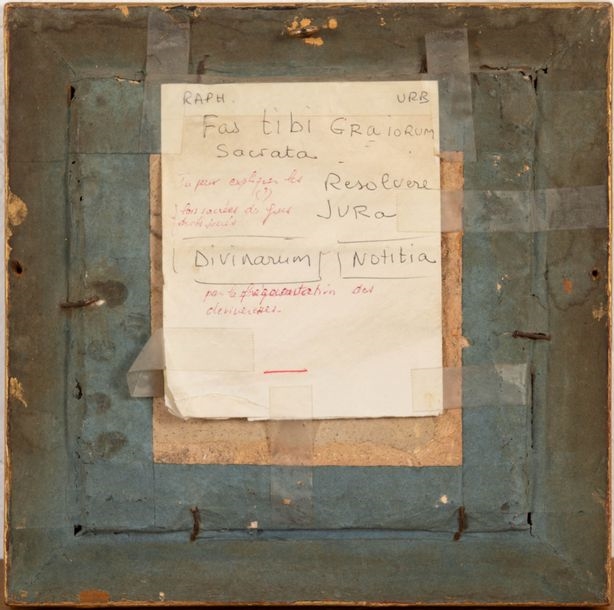 Artwork by Léon Ovide Scribe, Divin arum, Noti tia, allégorie de la théologie d'après Raphaël, Made of en terre cuite