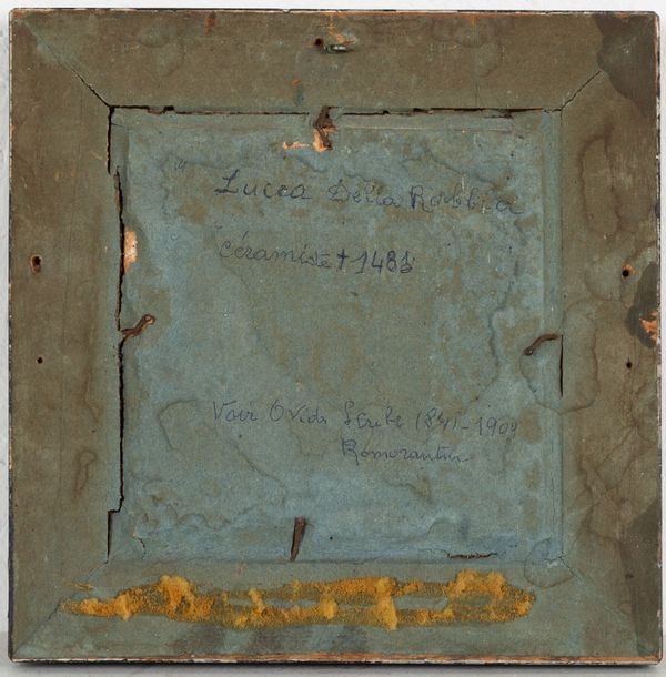 Artwork by Léon Ovide Scribe, Portrait de Luca della Robbia, Made of plaque en terre cuite
