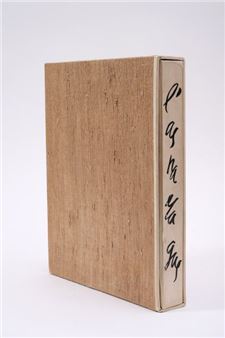 L'Asparagus Lausanne, Françoise Marmod, 1963. In 4°. Comprising 12 detached bifolii for a total of 48 pages, 8 original double - Jean Fautrier