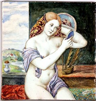 Jeune femme à sa toilette, d'après Giovanni Bellini - Léon Ovide Scribe