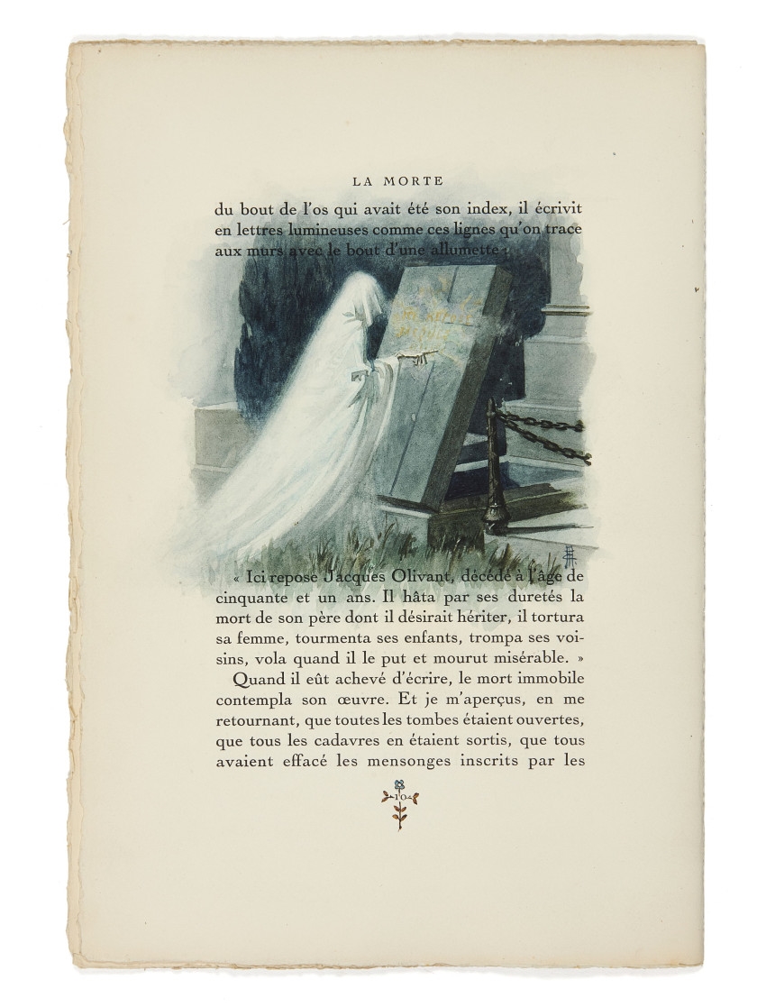 Artwork by Edmond Malassis, Paris, imprimé pour un ami des livres, 1922., Made of aquarelles