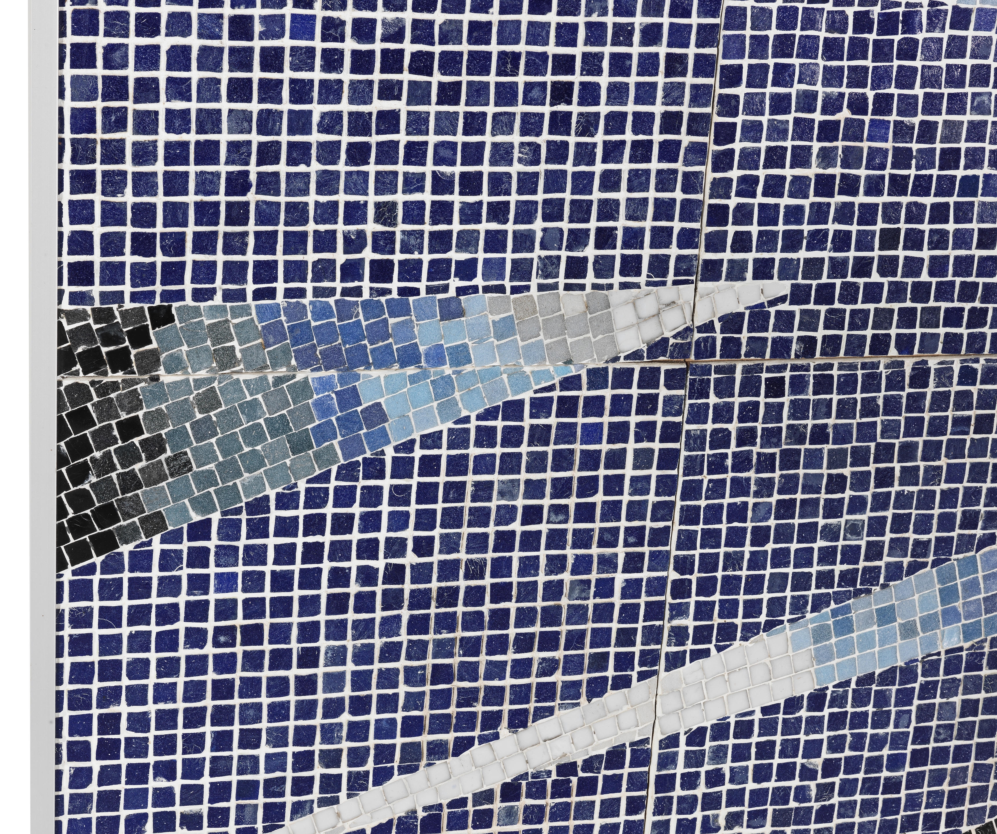 Artwork by John Lennon, The 'Psychedelic Eye' Mosaic Commissioned By John Lennon For His Swimming Pool At His Kenwood Home, Made of tesserae polychrome