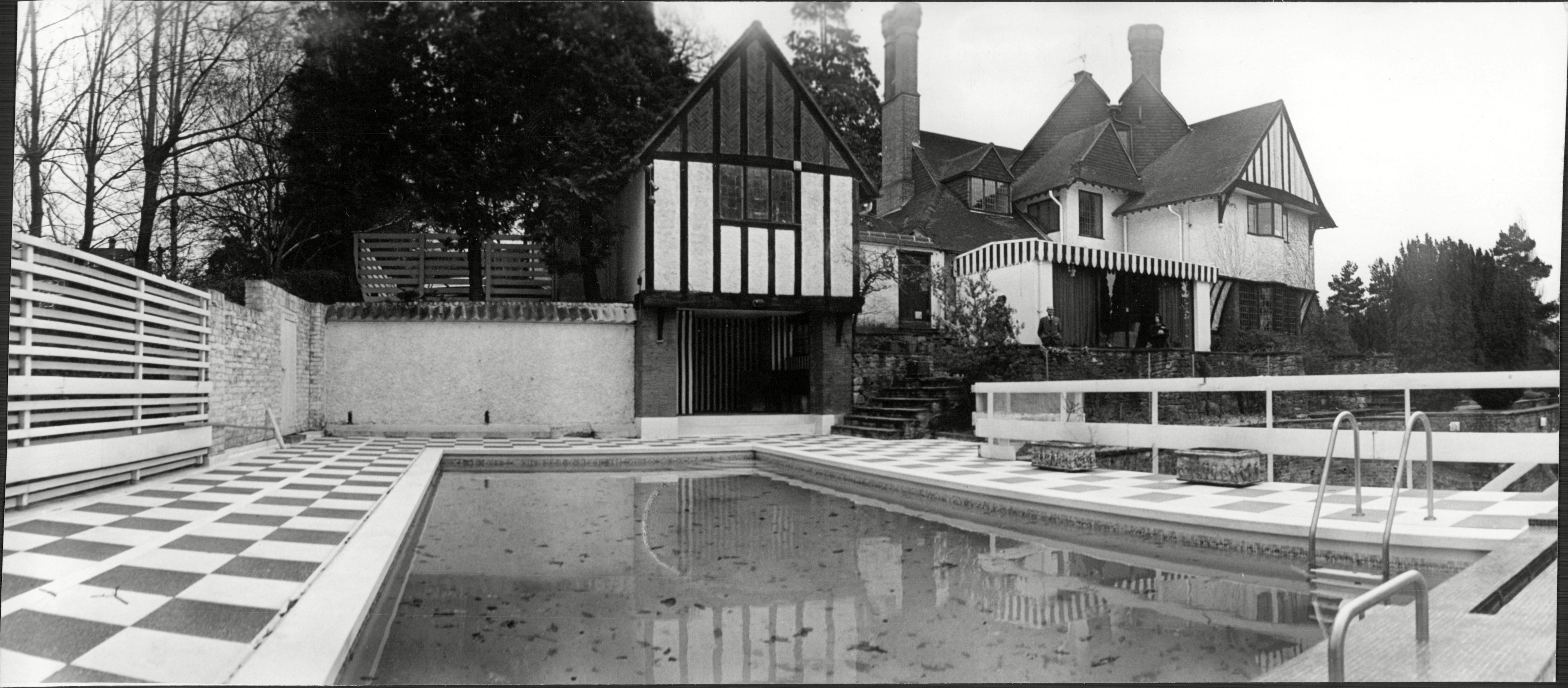 Artwork by John Lennon, The 'Psychedelic Eye' Mosaic Commissioned By John Lennon For His Swimming Pool At His Kenwood Home, Made of tesserae polychrome