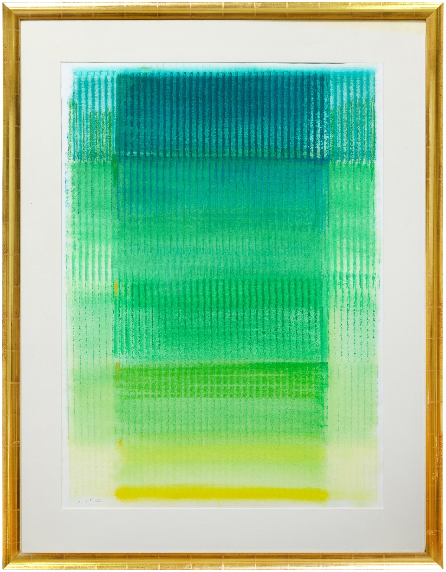 Artwork by Heinz Mack, Ohne Titel, Made of pastel on paper