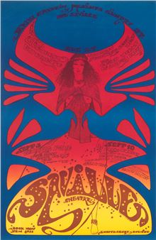 A Hapshash And The Coloured Coat Poster for the Jimi Hendrix Experience - Jimi Hendrix