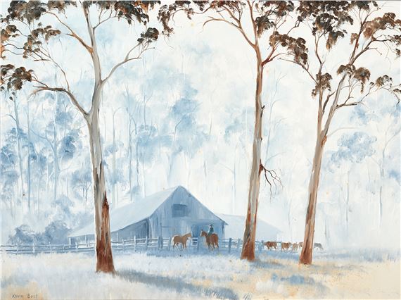 Morning Light, Cattle Farm by Kevin John Best