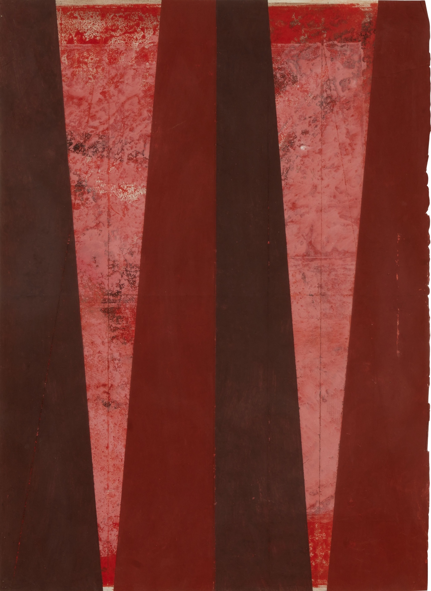 Artwork by Hermann Glöckner, Schornsteine & Schornsteine, Made of tempera on paper