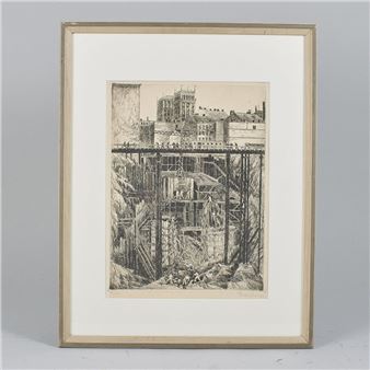 Byggandet av Tunnelbana Hötorget - Gustav Croner