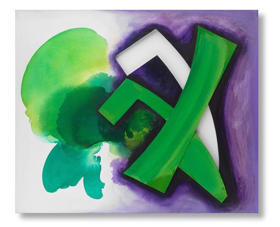 Hammer by William Tillyer, Painted in 1992-1993
