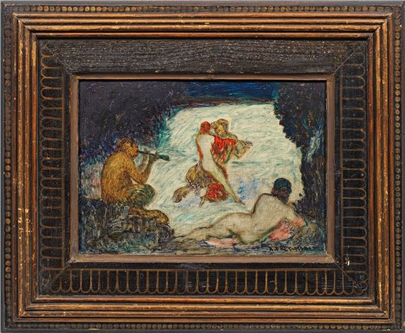 Bacchantische Szene mit Faunen und Nymphen by Adolf Frey-Moock, 1881