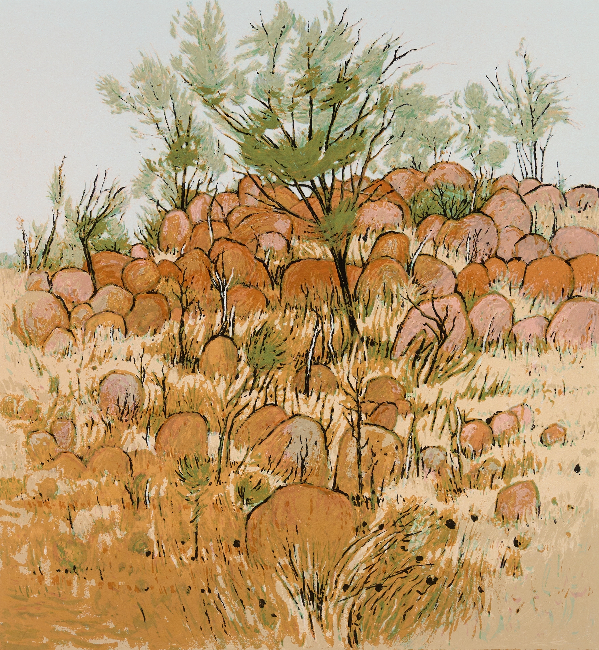 Clem Millward | Hillside, Barrier Ranges (1994) | MutualArt