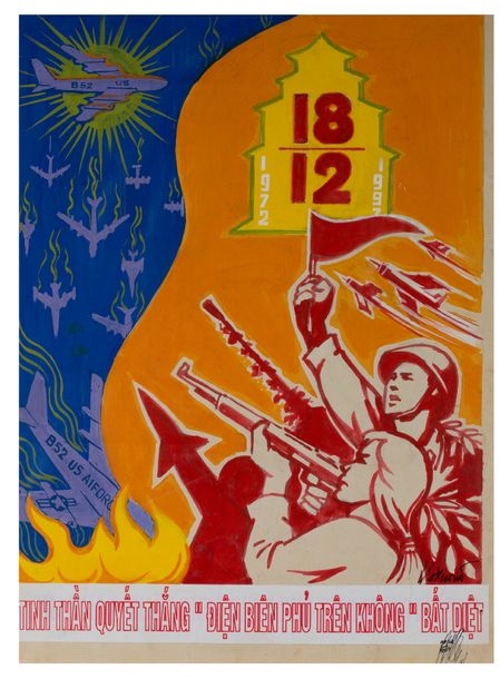 Affiche originale de propagande du parti communiste Vietnamien by VO Xuong, 1997