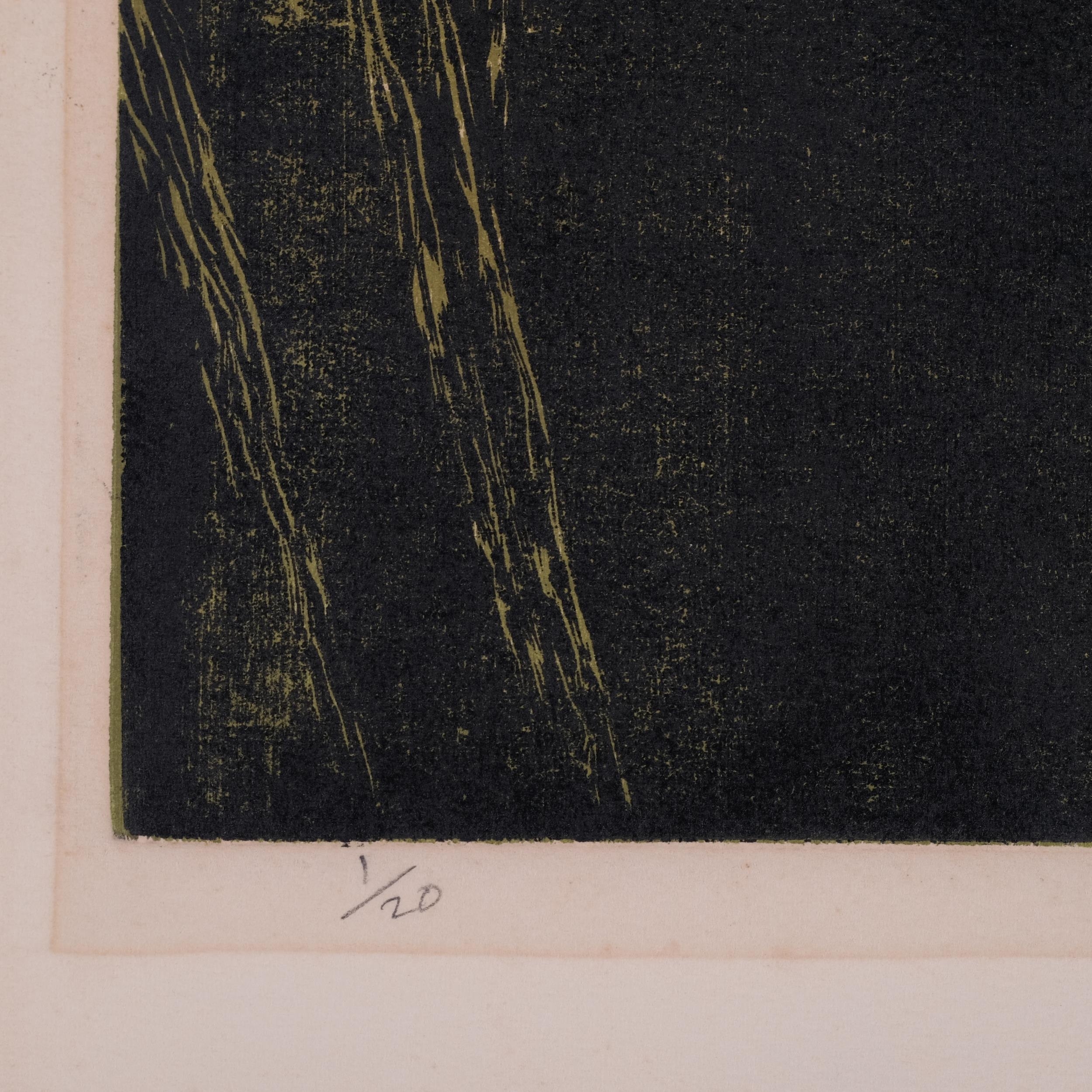 Chen Chi | woodcut print (1976) | MutualArt