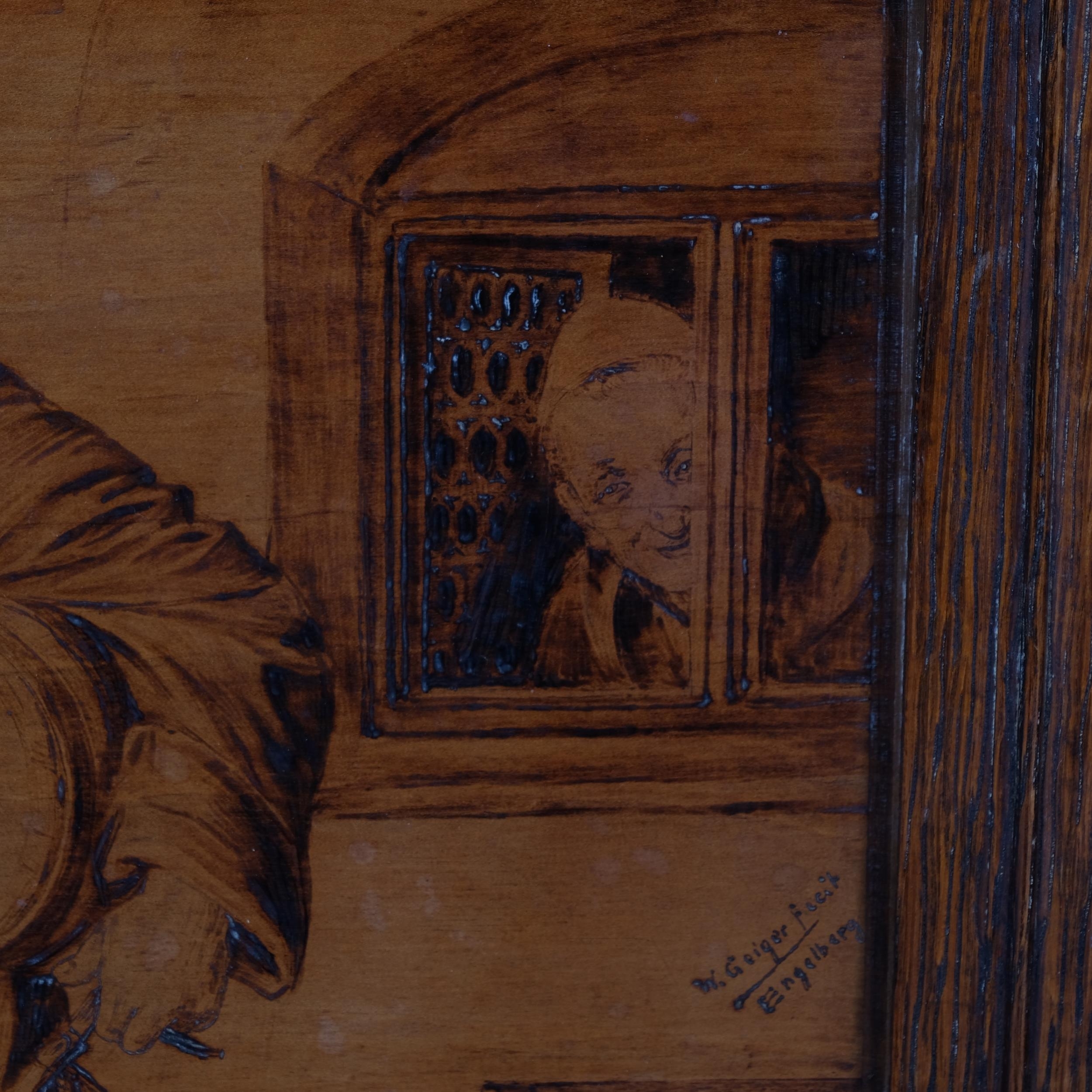 W. Geiger | pyrographic pokerwork picture | MutualArt